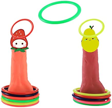 2Pcs Bachelorette Party, Chocolate Penis for Hen Night Games Hen Party Games Toys Props, Hen Games for Adults Ring Toss Games for Hens Night Party Game Funny