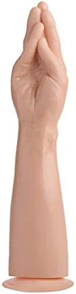 Master Series The Fister Hand & Forearm Dildo, Realistic Lifelike Sex Toy with Suction Cup for Hands Free Fisting, Body Safe, Light Flesh Colored, Easy to Clean, 15 Inch Length