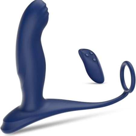 AIYULONG Anal Vibrator Toys Prostate Massager - Penis Ring Anal Sex Toy Butt Plug with 10 Vibration Modes, Sex Toys4couples Men & Women Thrusting Adult Toys Male Sex Toys4mens UK
