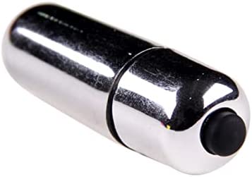 Mini Bullet Vibrators Sex Toys Ladies Massagers Clitoris Battery Operated Vagina Adult Stimulators Water Resistant (Silver)