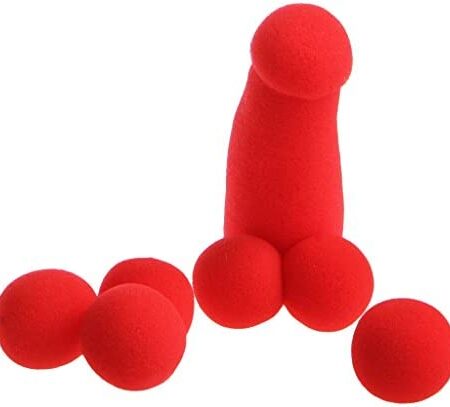 vsilay Small Sponge for Brother 4Pcs Red Sponge Balls Funny Stage Prop Magic Tricks Toy