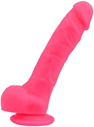 8” Dildo, Silicone Dildo, Pink Suction Dildo, Strap On Dildo, Dildo Sex Toy, Dildo Suction Cup Base