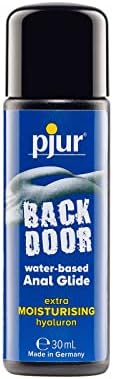pjur Back Door Moisturising - Water-Based Lubricant for Intense Anal Sex & Toys - with hyaluron for Extra Lubrication (30ml)